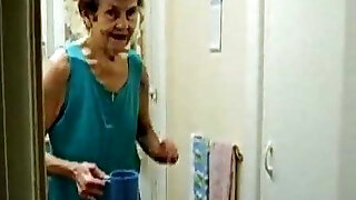 Very old bony granny