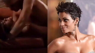 Halle Berry checks herself out boning