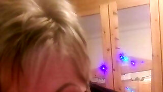 Office granny in biz suit sucking me