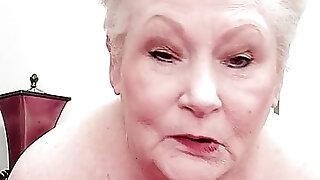 Watch Granny Shave Her Fat Puss
