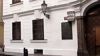 Filming porn movie with sexy grandma in lingerie