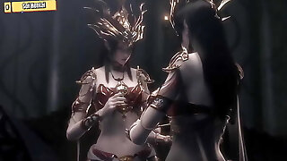 Anime Porn 3D - 108 Goddess ( ep 67) - Medusa Queen solo