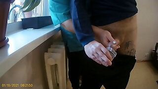 they take gravy for tests, the nurse drains off my cock