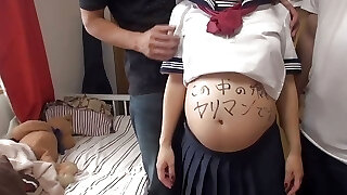 Damn, that's Filthy! Preggo Rina Has to Leave Right Before Graduation Due to Pregnancy! (part 1)