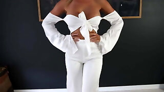 Young Cougar Skye models sexy swimwear