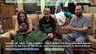 9 Months Knocked Up Nurse Nova Maverick Let Doctor Tampa & Nurse Stacy Shepard Play Around With The New Ultrasound Machine