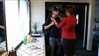 Two hot younger boys give two mature girls the fucking of their lives