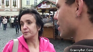 Old Tourist Granny Picked Up And Pulverized By Kinky Boy