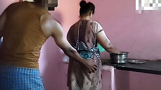 Aunty was working in the kitchen when I had fuck-fest with her