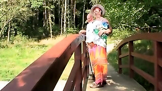 An Older Couple Have Fuckfest By The Lake, A Young Slut Watches Them