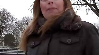 Net69 - Busty Dutch Selling Molten Drink Got Banged and Jizzed