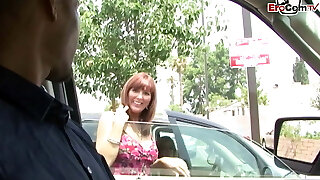 Brunette Mature with ample boobs picked up in public by a Bbc