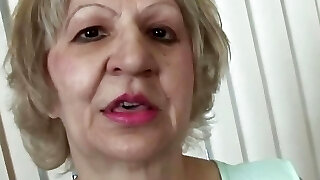 Incredible German granny makes you jizm hard