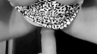 My big dark-hued dildo and me