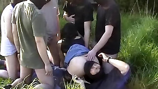 My wife gangbanged by 10 dudes at highway rest area