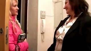 Old teacher helps her teen students to receive the first girly-girl orgasm