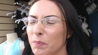 Mom in glasses get a monster dark-hued cock romping from Blackzilla