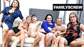 Drilled up Grandpa and Grandson Sunday Orgy