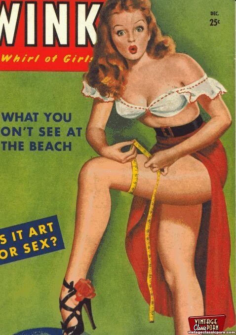 1950s Style Porn Art - Several vintage porn covers