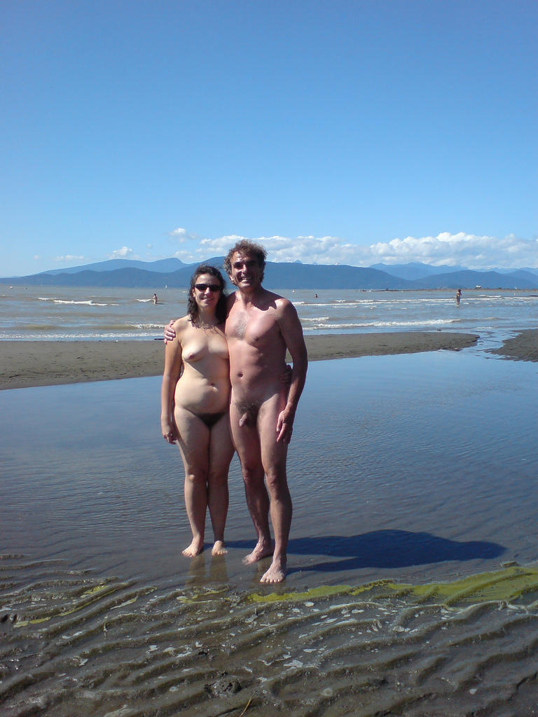 Sexy moms posing completely naked in public!