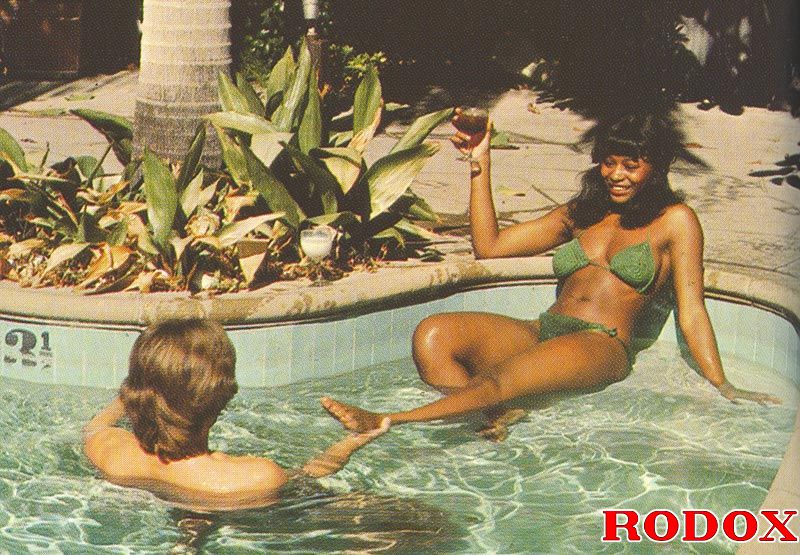 Vintage 70s Swimming Pool Porn - Black retro lady loves cock