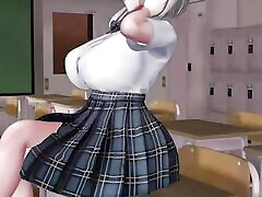 Hard Fucking Huge Tits breasting adult baby in Classroom