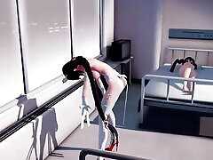Sexy sadistic bitches Nurse Dancing In Hot Stockings 3D HENTAI