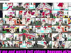 Megu Megu - karla pissing Dance Public Gradual Undressing 3D HENTAI