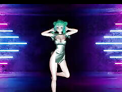 Sexy Miku In Hot aj in bathroom Dress Dancing Gradual Undressing 3D HENTAI