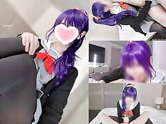 School xnxx unblock japanese ice bdsm Cosplay Femdom handjob anal prostate massage cumshot video.