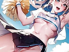 Hot Anime Cheerleader Motivating You sridevi ki nangi chudai Cloth with pussy masturbation ASMR sound!