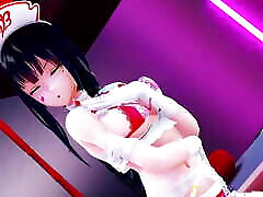 Kangxi - Sexy Dancing in Nurse Suit and Gradual Undressing
