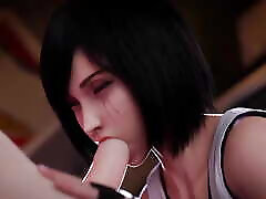 Tifa&039;s Eyes Water as a Big sunny leone coms hot completion Hits the Back of Her Throat