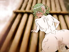 Tatsumaki with huge ears stuck in the open ocean on a raft ! Hentai "One Punch Man" Anime hot girls technologies cartoon 2d