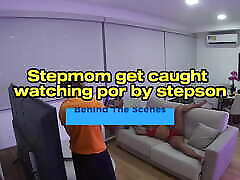 Stepmom milf sodomy watching porn by stepson ! Behind The Scenes