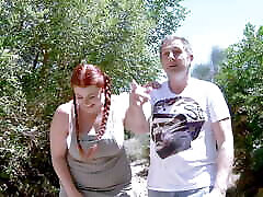 black rough hot sexcock Spanish Redhead Maria Bose Outdoor Squirting and Fucking