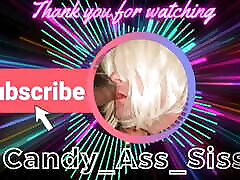 Blond CD crempie clin with loud moans is pounded hard in mirror by BBC The Pole Invader - Candy Ass Sissy