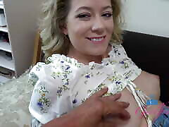 Blonde Amateur River Lynn gets her vidio sexee licked and fucked italic style from behind doggystyle