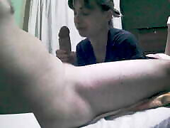 Tasty blowjob with feet view 2
