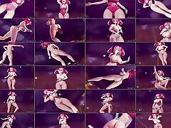 PiNK army erotic Sexy Dance In Sport Shorts 3D HENTAI