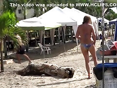 My First Time On The Beach Having kassie davis With Stepson, Big Cumshot On My Pussy