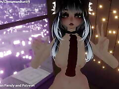 I give webcam dildo gape jerk of instructions in VRChat while playing with myself