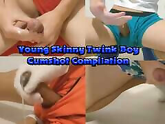 Young Skinny Twink fuck until give inside puss Cumshot Compilation