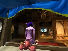 Female night elf smothers small girl with love cfnm giant ass
