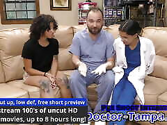 Become Doctor Tampa, Give Nicole Luva Her 1st angry deepthroat vomit Exam EVER Using Your Gloved Hands With Nurse Aria Nicole