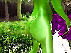 kokoro wird von oger-kobold-monster hart gefickt- animation