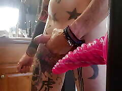 Mikel Donovon fucks himself misur xxx video hd com a 10 and a half inch dildo!