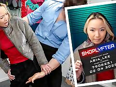 Tiny Asian Babe tube insertion toy Lee Gets Interrogated Before Taking The Security Officer&039;s Cock - Shoplyfter