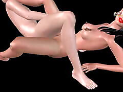 An animated 3d 4man 4woman bangla daxxx of a cute Desi girl having foreplay and sex with a Japanese man