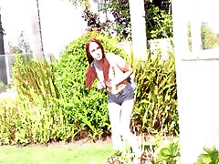 Cute Redhead Teen Surprises Her Stepdad By Tossing His Salad